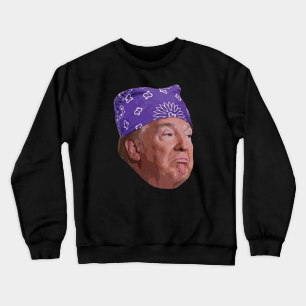 Prison Trump Crewneck Sweatshirt by fullgrownham